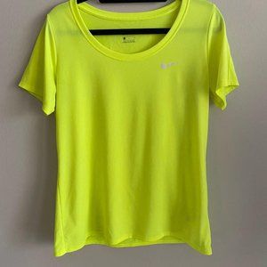 Neon Yellow Nike Dri-Fit T-Shirt